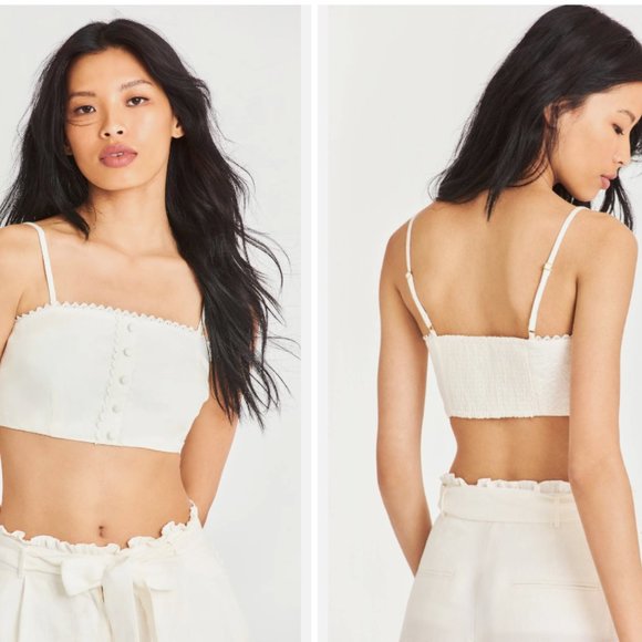 LoveShackFancy Emalou Crop Top NTW - Picture 1 of 5